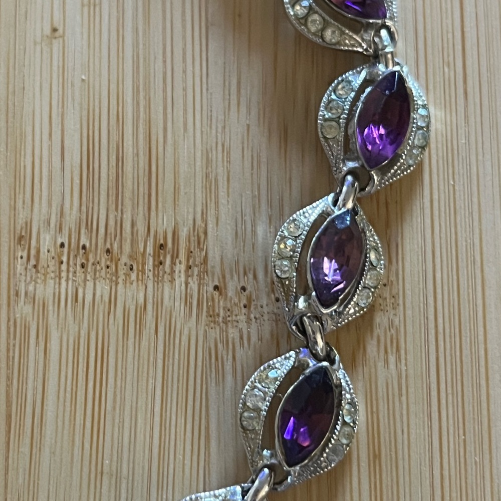 Bogoff Exquisite 1950's Rhinestone Necklace - image 4